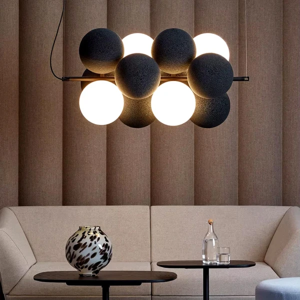 Сучасна люстра Line.F S 016/12 G9 чорний 4014_7380 - Фото 1