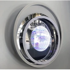 Line.F 3000–4500–6000K сірий (хром) 1603_2429. Люстра пристельова