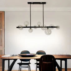 Line.F AT 32 BK G9 чорний 3748_7092. Люстра видовжена