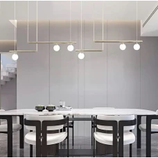 Line.F G9 латунний 466_674. Світильник підвісний