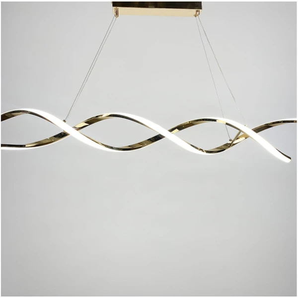 Видовжена люстра Line.F H 18 47Вт 3000–4500–6000K золотий 2499_5523 - Фото 8