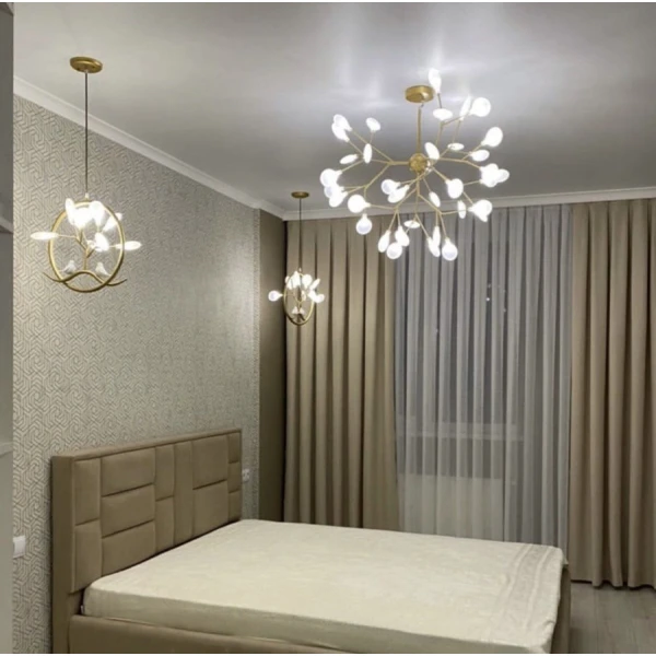 Сучасна люстра Line.F H 686 GD G4; 4000K золотий 782_1129 - Фото 5