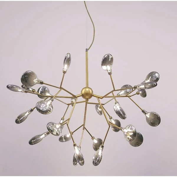 Сучасна люстра Line.F H 686 GD G4; 4000K золотий 782_1129 - Фото 4