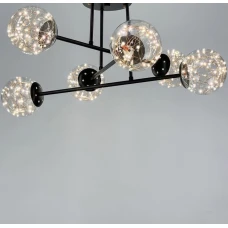 Line.F K 26 23Вт 4000K чорний 721_1025. Люстра пристельова