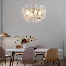 Line.F MD 2003 E14 латунний 656_912. Люстра кришталева