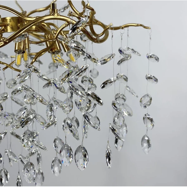 Кришталева люстра Line.F MD 6007 G9 золотий 481_702 - Фото 2