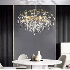 Line.F MD 6007 G9 золотий 481_702. Люстра кришталева