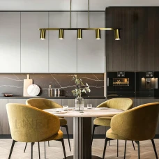 Line.F MJ 119/5 E27 латунний 3249_6528. Люстра видовжена