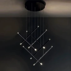 Line.F 23Вт 4000K чорний 3238_6516. Люстра підвісна