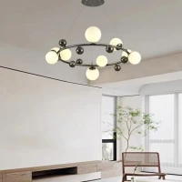 Line.F MJ 295 G9 графітовий 3898_7260. Люстра сучасна