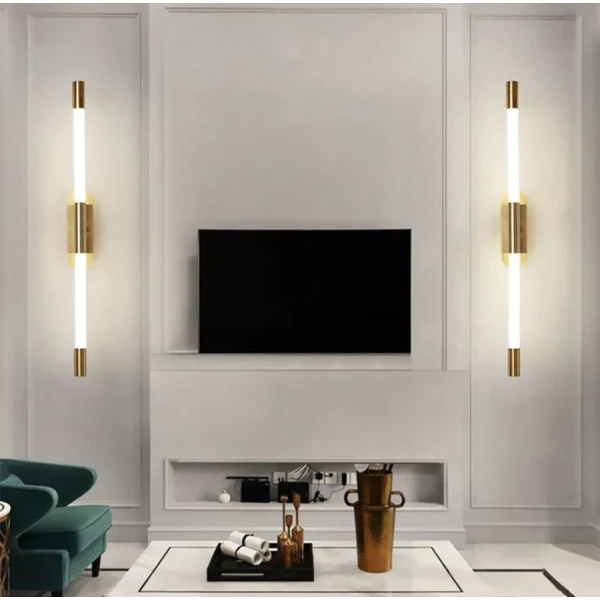 Лінійне бра Line.F WB 4 10Вт 4000K латунний 2504_5541 - Фото 7