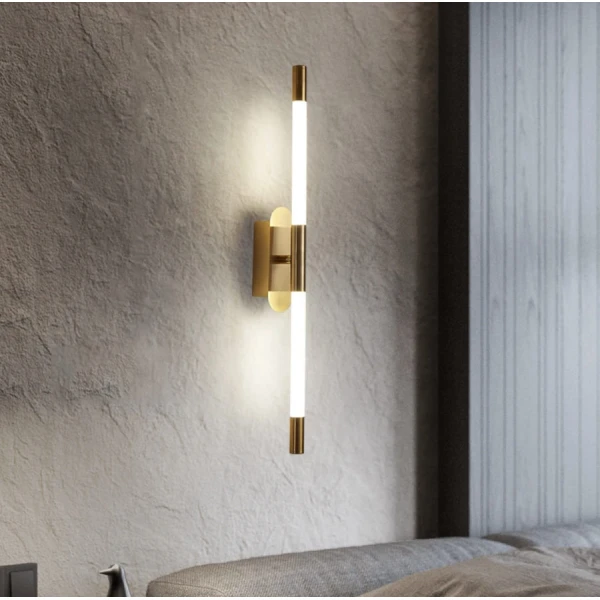 Лінійне бра Line.F WB 4 10Вт 4000K латунний 2504_5541 - Фото 1