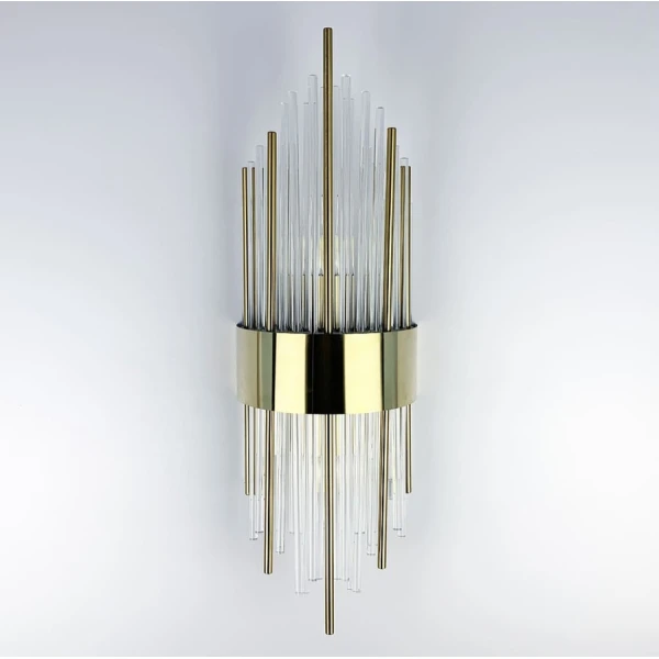 Настінний світильник (бра) Line.F J 881 AB E14 латунний 937_1391 - Фото 7