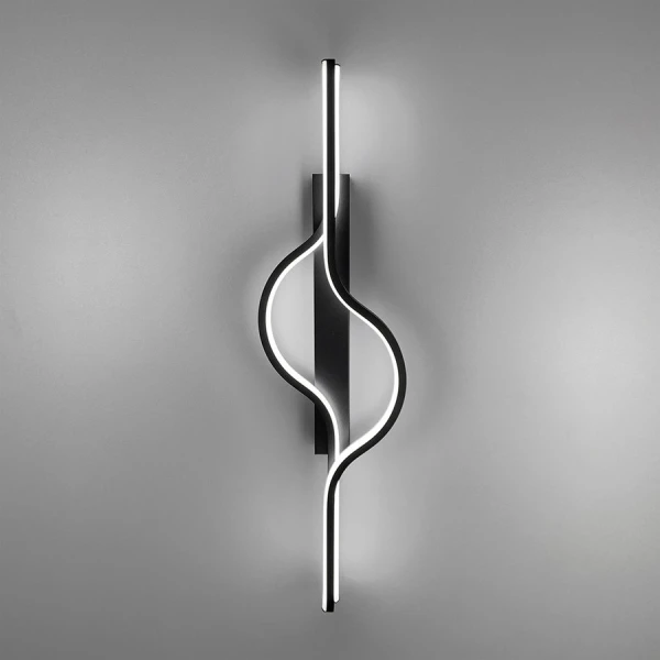 Настінний світильник (бра) Line.F 23Вт 4000K чорний 2600_5684 - Фото 10