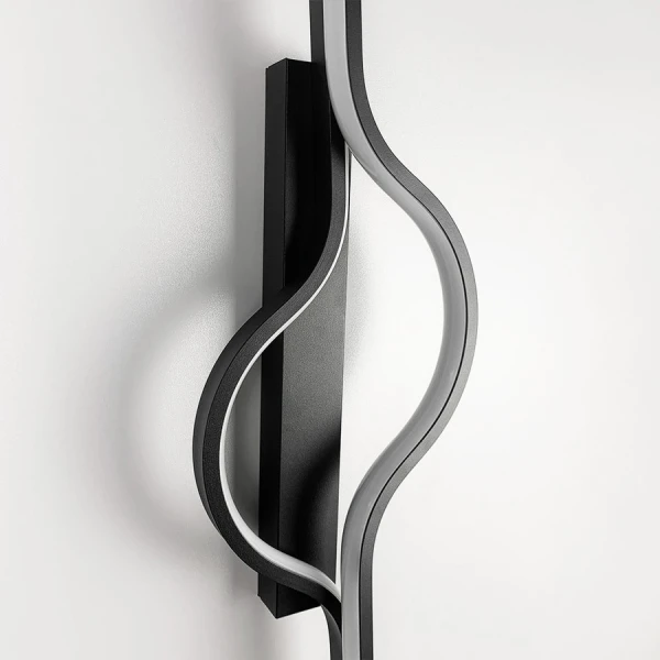 Настінний світильник (бра) Line.F 23Вт 4000K чорний 2600_5684 - Фото 6