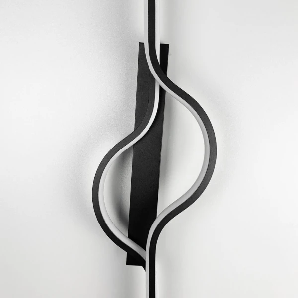 Настінний світильник (бра) Line.F 23Вт 4000K чорний 2600_5684 - Фото 4