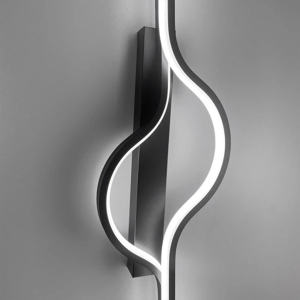 Настінний світильник (бра) Line.F 23Вт 4000K чорний 2600_5684 - Фото 3