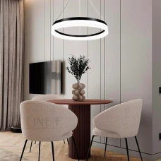 Line.F M 2702 50Вт 3000–4500–6000K чорний 3755_7100. Люстра світлодіодна