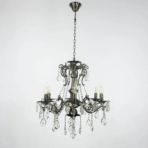 Люстра свічка Line.F 11549 E14 бронзовий 3099_6324 - Фото 7