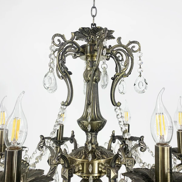 Люстра свічка Line.F 11549 E14 бронзовий 3099_6324 - Фото 4