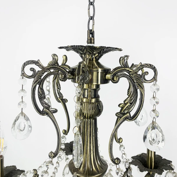 Люстра свічка Line.F 11549 E14 бронзовий 3099_6324 - Фото 3