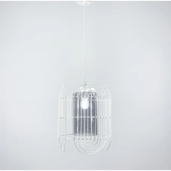 Підвісний світильник Line.F 12018 E27 білий 841_1263 - Фото 4