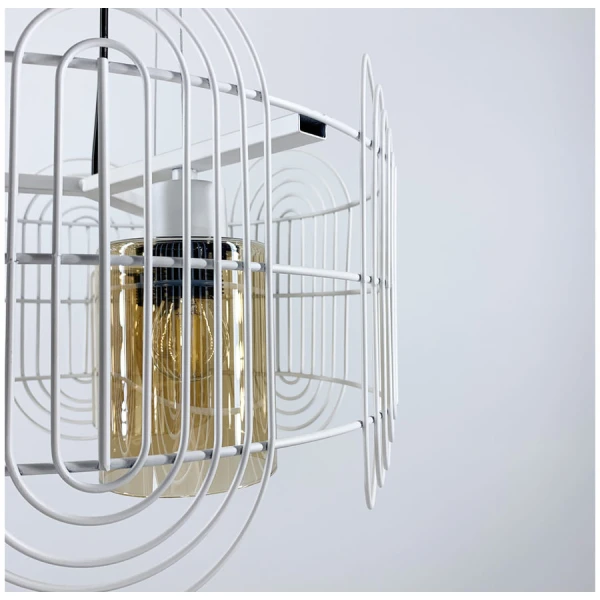 Підвісний світильник Line.F 12018 E27 білий 841_1263 - Фото 3