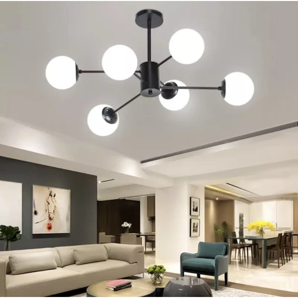 Сучасна люстра Line.F CD 111 BK E27 чорний 188_272 - Фото 1