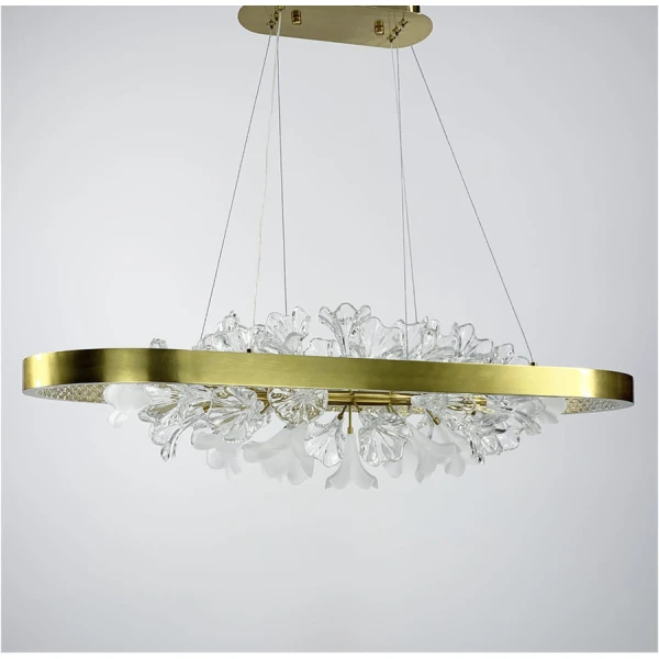 Видовжена люстра Line.F D 9001 36Вт латунний 428_610 - Фото 6