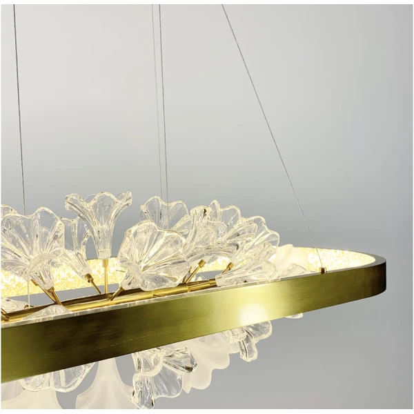 Видовжена люстра Line.F D 9001 36Вт латунний 428_610 - Фото 4