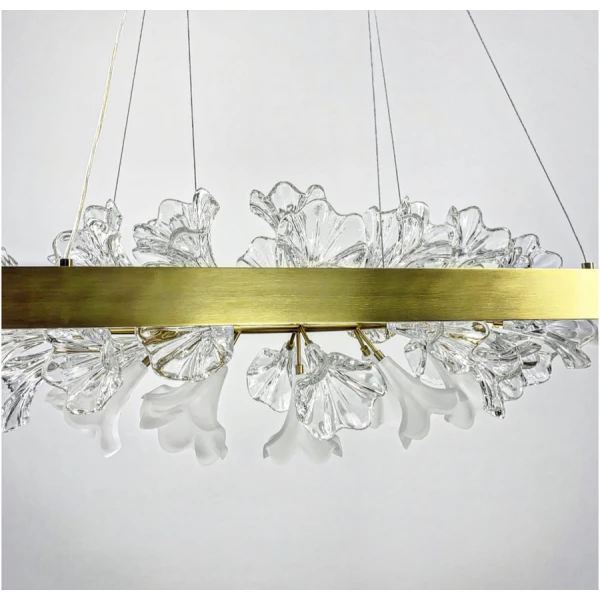 Видовжена люстра Line.F D 9001 36Вт латунний 428_610 - Фото 3