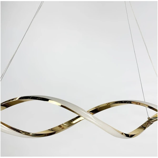 Видовжена люстра Line.F H 18 56Вт 3000–4500–6000K золотий 2499_5524 - Фото 10