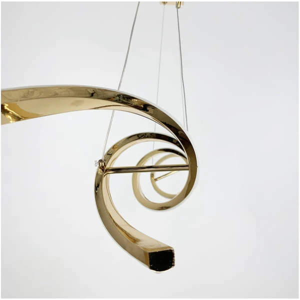 Видовжена люстра Line.F H 18 56Вт 3000–4500–6000K золотий 2499_5524 - Фото 5