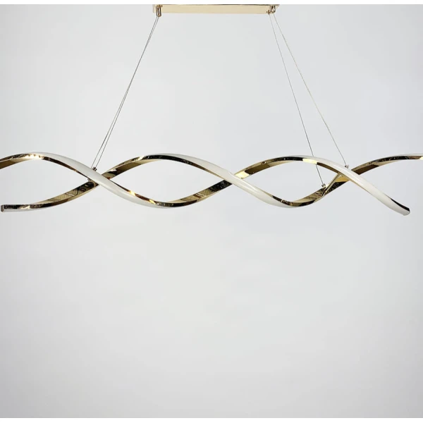 Видовжена люстра Line.F H 18 56Вт 3000–4500–6000K золотий 2499_5524 - Фото 4