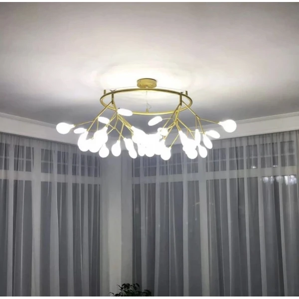 Сучасна люстра Line.F H 686 GD G4; 4000K золотий 799_1180 - Фото 4