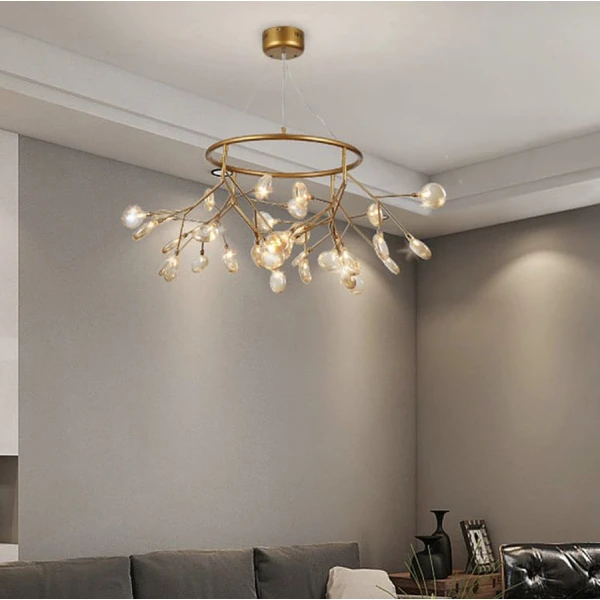 Сучасна люстра Line.F H 686 GD G4; 4000K золотий 799_1180 - Фото 1