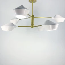 Line.F H 970 E14 золотий 1393_2145. Люстра пристельова