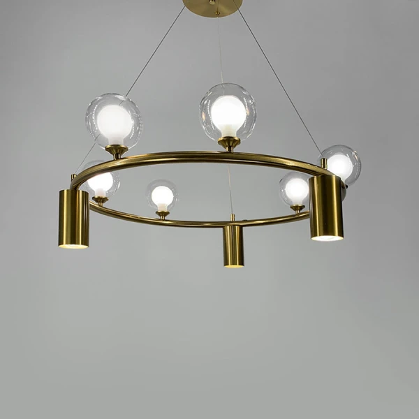 Сучасна люстра Line.F SG 46 E27 латунний 2524_5580 - Фото 6