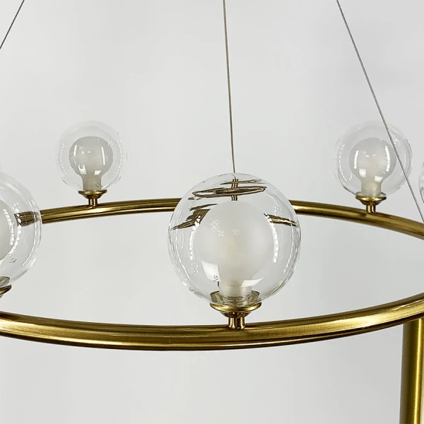 Сучасна люстра Line.F SG 46 E27 латунний 2524_5580 - Фото 4