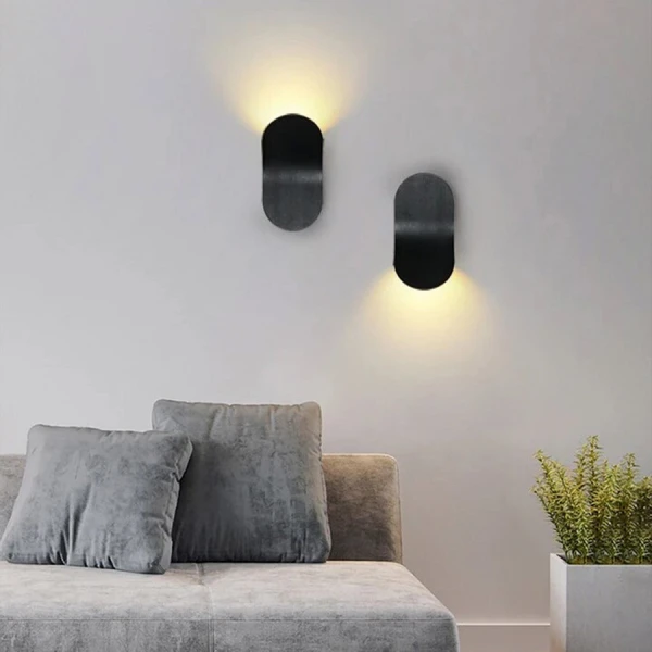 Настінний світильник (бра) Line.F WB 7/1 5Вт 3000K чорний 2616_5705 - Фото 1