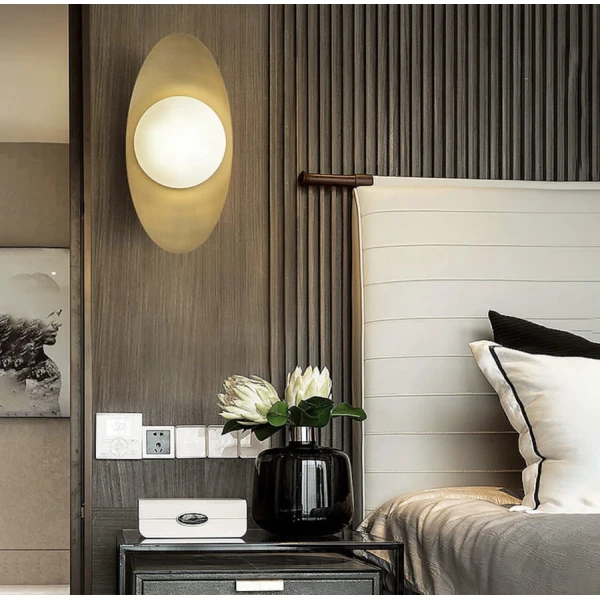 Настінний світильник (бра) Line.F G9 латунний 2994_6167 - Фото 1