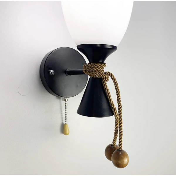 Настінний світильник (бра) Line.F 11299 E27 чорний 1426_2153 - Фото 4