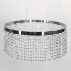 Line.F 2802 CH 22Вт 2900K сірий (хром) 2246_3510. Люстра кришталева