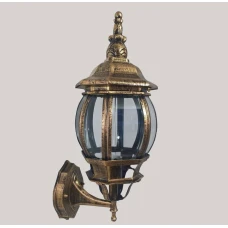 Line.F 9024 BG E27 золотий 883_1320. Настінний вуличний світильник