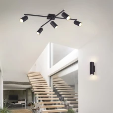 Line.F A 68/5 18Вт 3000–4500–6000K чорний 4100_7467. Люстра пристельова