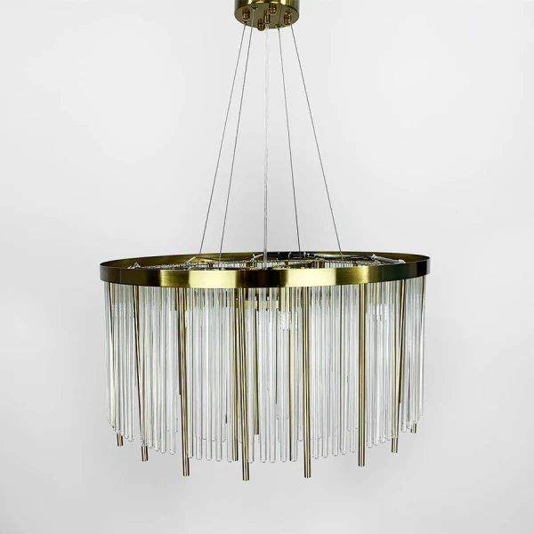 Кришталева люстра Line.F C 16 G9 латунний 3035_6233 - Фото 8