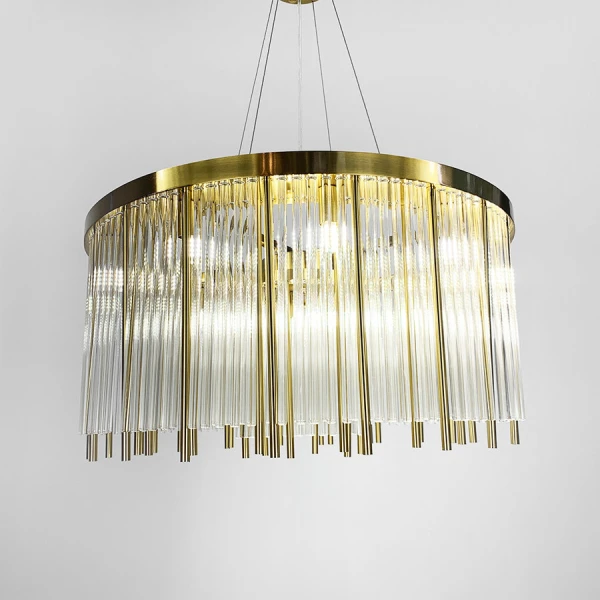 Кришталева люстра Line.F C 16 G9 латунний 3035_6233 - Фото 7