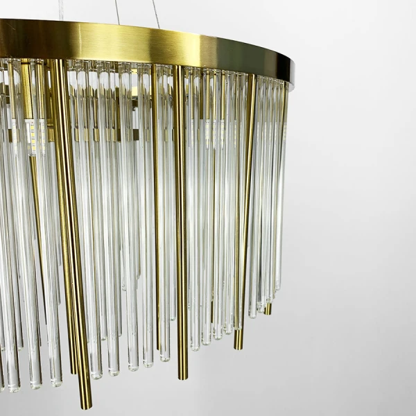 Кришталева люстра Line.F C 16 G9 латунний 3035_6233 - Фото 5