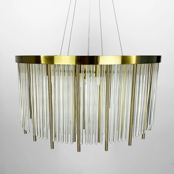 Кришталева люстра Line.F C 16 G9 латунний 3035_6233 - Фото 3