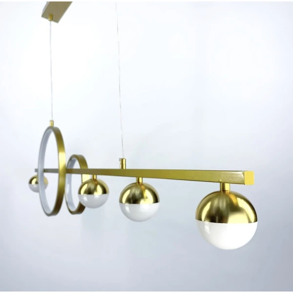 Видовжена люстра Line.F 54Вт 3000–4500–6000K золотий 146_208 - Фото 4